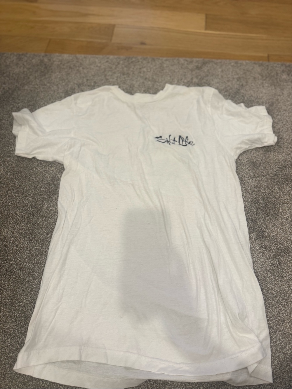 Men’s White Short-Sleeve Graphic Pocket T-Shirt